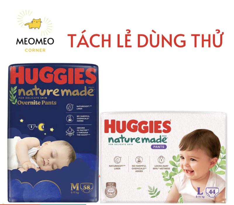   Miếng lẻ  Tã   bỉm Huggies Platinum Nature Made ngày và đêm OVN overnight NB S M L XL 2XL XXL 