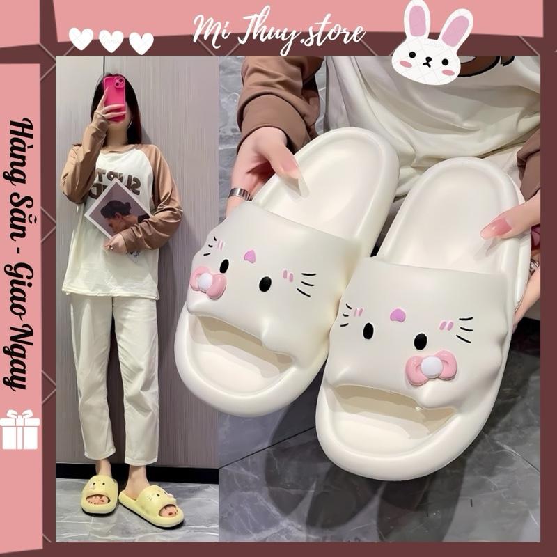  Mi Thuy Store Dép lê dép đi ngoài trời dép đi trong nhà  dép dễ thương  DÉP LÊ KITTY 3 CM 
