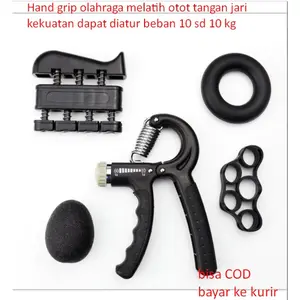 hand grip olahraga finger 5 in 1 memperkuat jari jari kekuatan dapat diatru dari 10 sd 60 kg material besi jadi awet melatih otot kanan