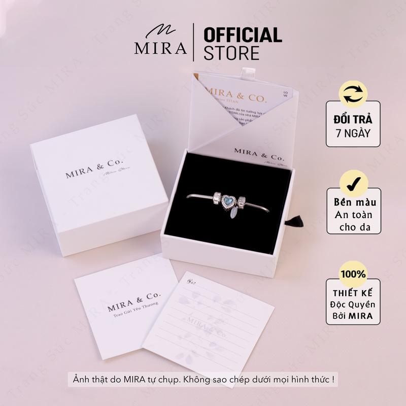 Hộp Quà Tặng Trang Sức Bìa Trắng Thương Hiệu MIRA&CO.