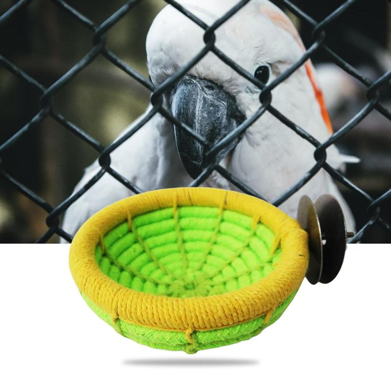 Product Introduction of Pet Bird Nest Hanging Sleeping Bed Cotton Rope Cave Cage Toys Soft Bird House Hut for Cockatoo Parrot Lovebird Budgies Hamster 4