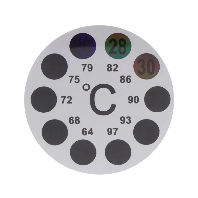 Aquarium Thermometer Sticker Brewing Thermometer Label Adhesive Temperature Stickers for Storage for Tank Fish for Tank