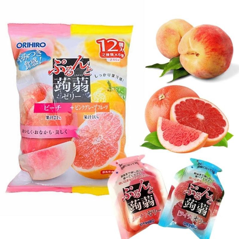 HÀNG CHÍNH HÃNG ] THẠCH TRÁI CÂY ORIHIRO NHẬT BẢN 2/3 VỊ 5