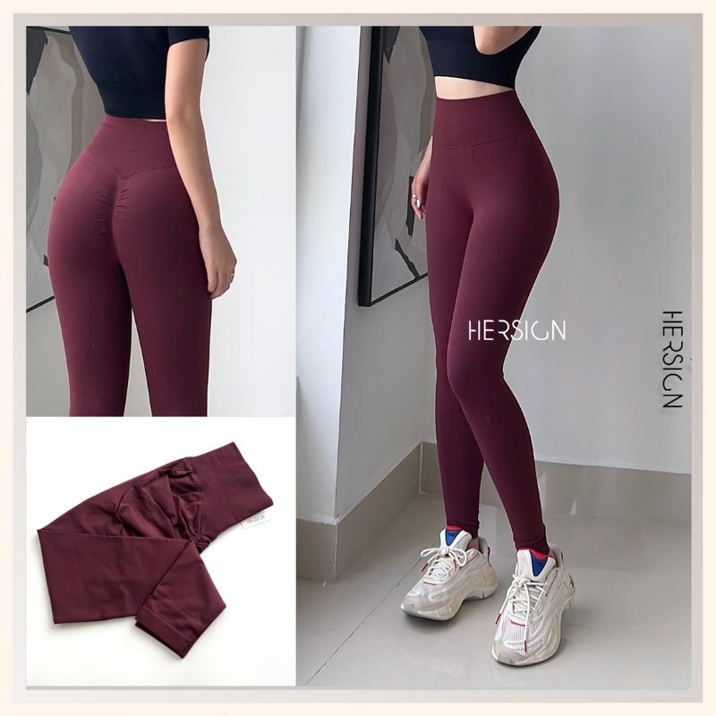 Quần tập gym nữ Quần legging tập yoga dệt kim HERSIGN-LEGGING27