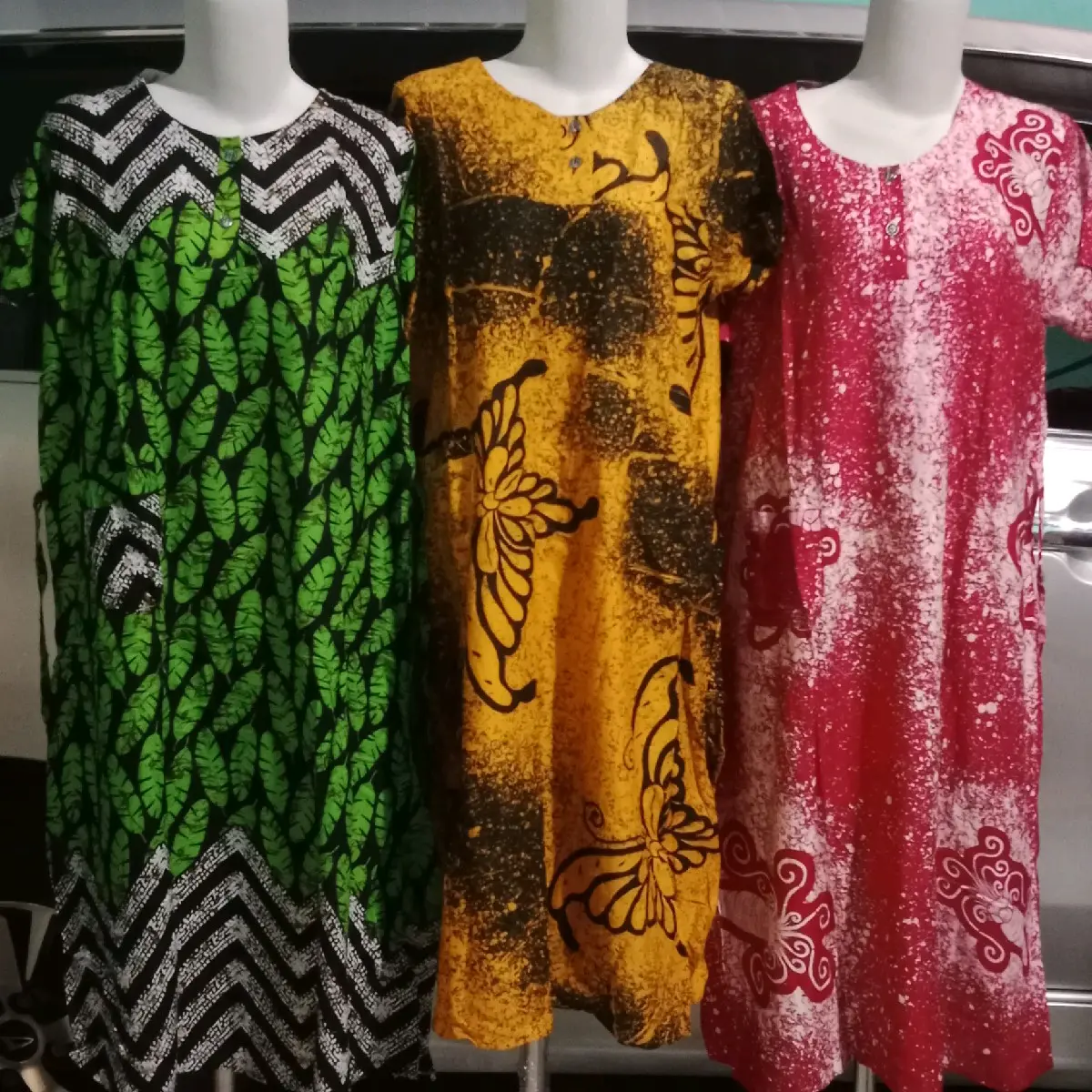 Daster batik pekalongan Ld 110 bahan rayon santung
