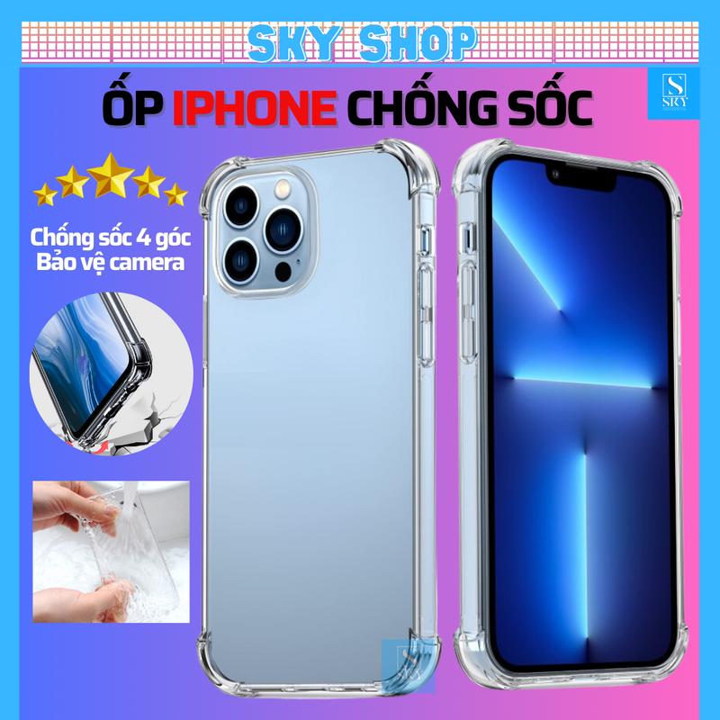 Ốp iphone trong suốt chống sốc dành cho ip 17 ProMax 17 Air 16 ProMax 16Plus 16Pro 15 Pro Max 14 Plus 13 ProMax 12 Pro Max 11 Pro Max Xs Max X 7 8 Plus - bảo vệ Camera