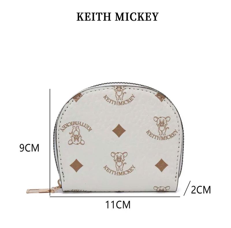 VÍ KEITH MICKEY - Ví Nữ Thời Trang Thương Hiệu Cao Cấp, Chất Liệu Từ Da Sang Trọng Thanh Lịch, Nhỏ Gọn Nhiều Ngăn Đựng Thẻ Tiện Lợi 1