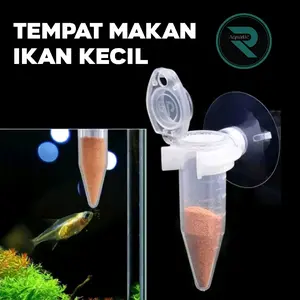 tempat makan ikan kecil otomatis mini untuk pelet ikan kecil