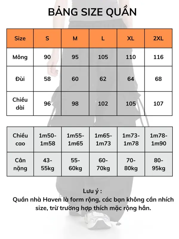 Quần Túi Hộp Ống Rộng Haven Studio chất kaki form rộng bigsize màu đen trắng Pants quan jogger big Sport Thể Dục 1