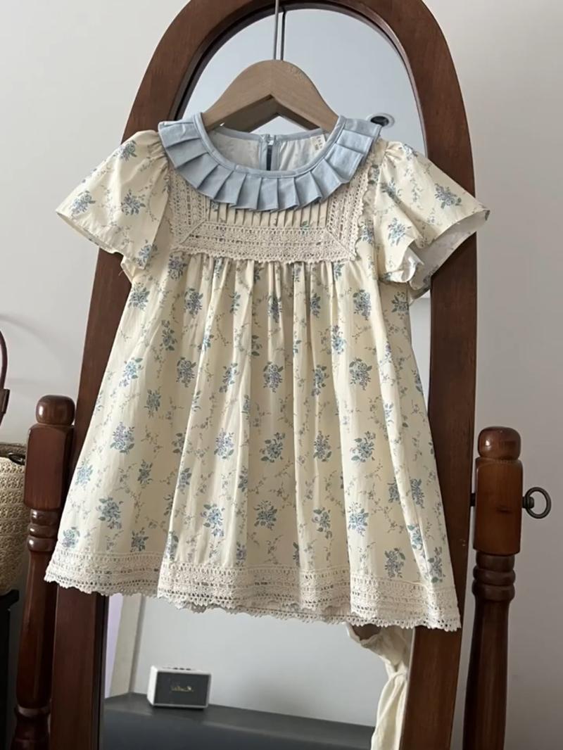Product Introduction of Girls' Summer Dress Little Girl Princess Dress Korean Style Loose Casual T-Shirt Dress for Big Kids Summer Thin Style 19