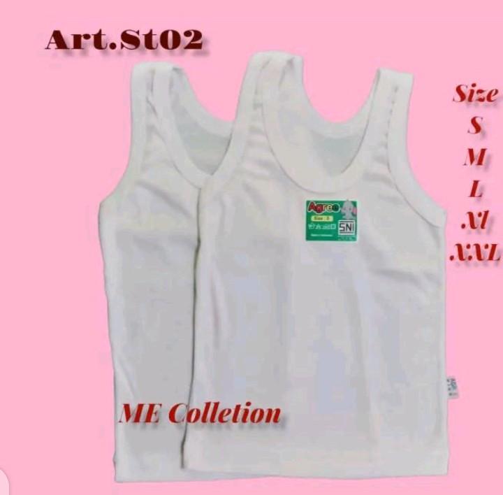 Product Introduction of 50ribu 3pcs kaos dalam / singlet anak AGREE ST02  super lembut 0