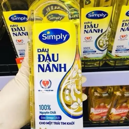 Dầu đậu nành Simly 1L thơm ngon - Dầu Ăn 1