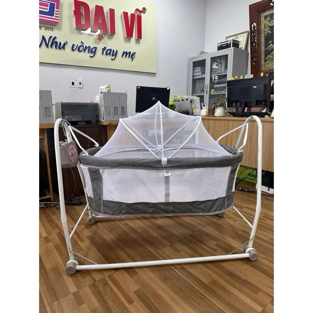 Nôi Tự Động Đại Vĩ Mẫu Mới Nhất 2024 Tặng Kèm 1 Lưới Võng