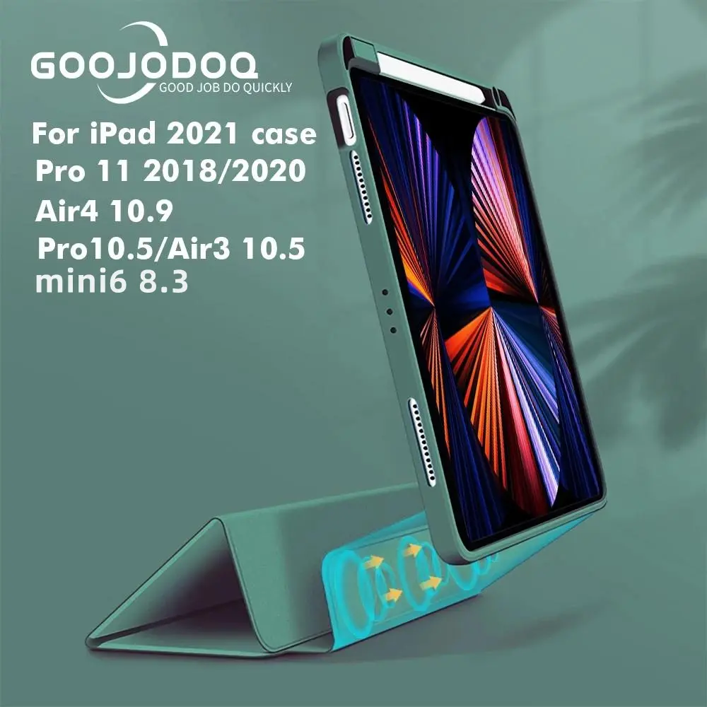 GOOJODOQ Detachable Acrylic Case iPad Gen9 Gen8 Gen7 10.2 11 inch 2020 2021 2018 Ipad Air4 10.9、Mini6 Protection Cases Cover Casing