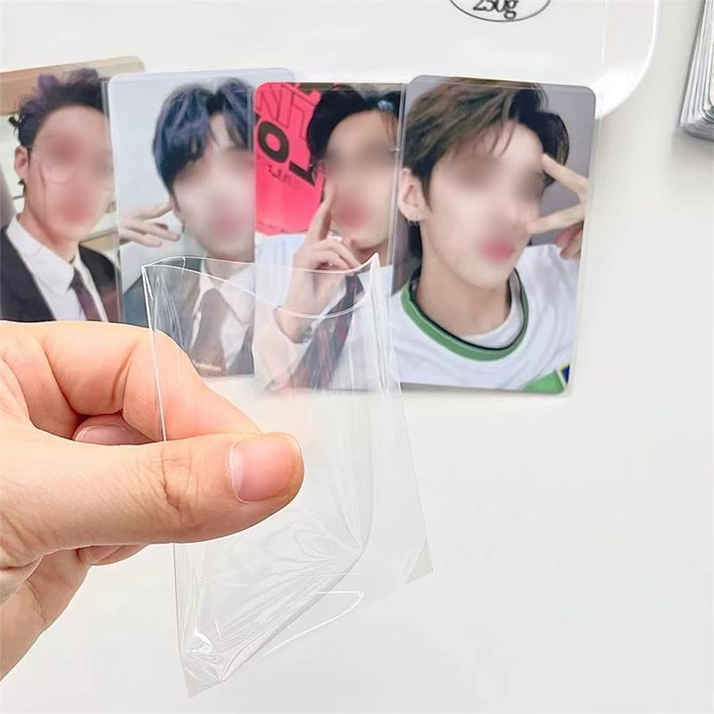 Tay Áo Thẻ Hàn Quốc, 50 Cái, Trong Suốt, Không Axit, CPP CỨNG, 3 Inch, Bảo Vệ Holográfic Photocard, Thích Hợp Cho Album Và Đóng Gáy Tấm Phim 3