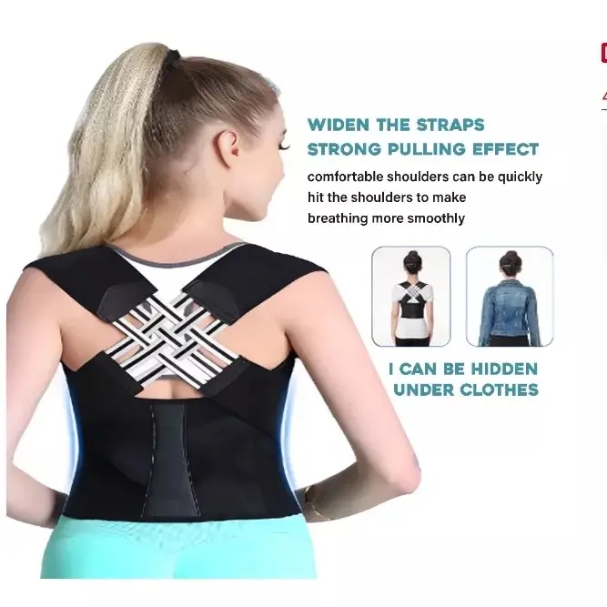 (PUNGGUNG TEGAK) Korset penegak punggung size M-3XL Posture corrector belt / Korset penyangga punggung bungkuk jadi tegak 2