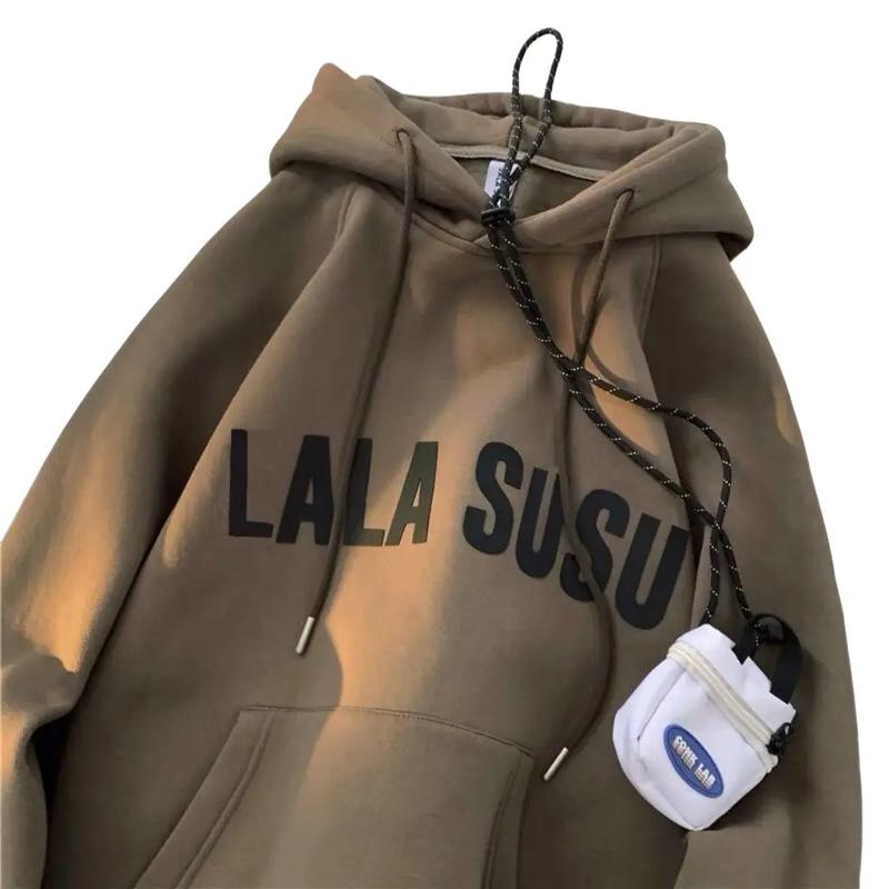 Áo Hoodie Nỉ Tàu Lalasusu Dành Cho Nam Và Nữ - Size M, L, XL - Dài Tay, Menswear 0