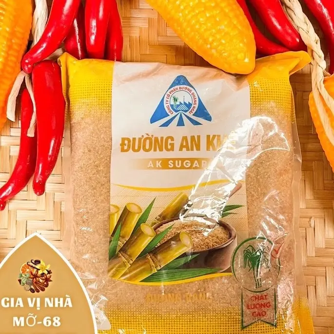 ￼Đường vàng An Khê tinh luyện không tẩy- trọng lượng 1kg