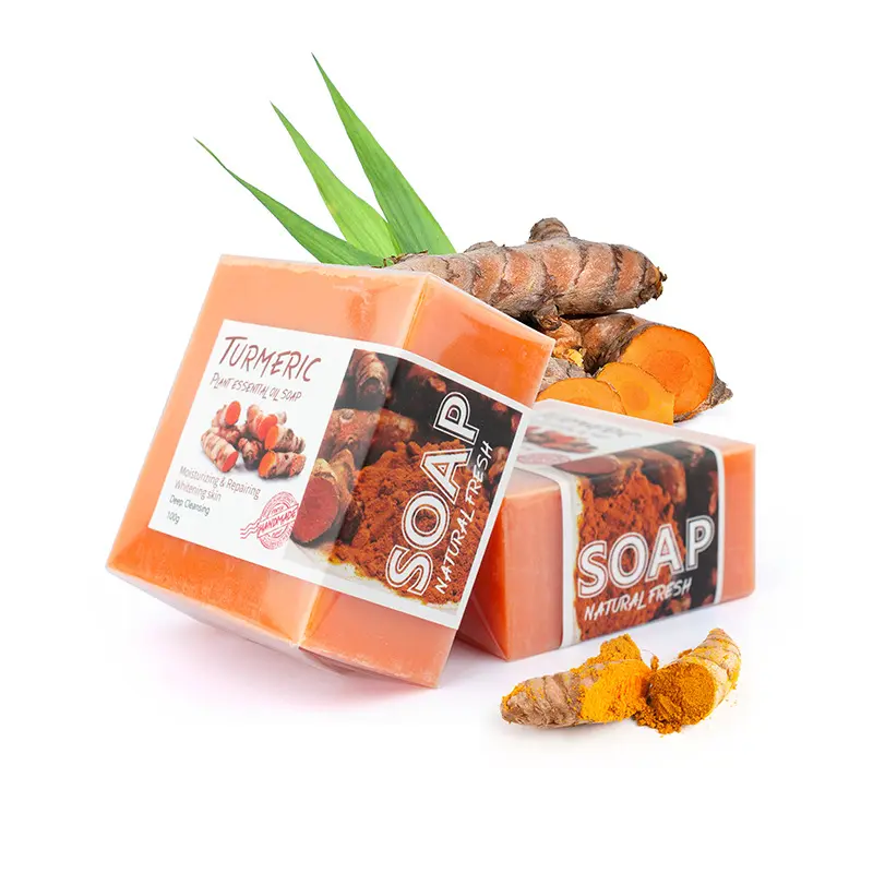 Experience the Ultimate Nourishment with Handcrafted Turmeric Soap lighten er kojicacid Body Care Body Wash Cleanser Cleansing Comfort Skin Care Skin Repair