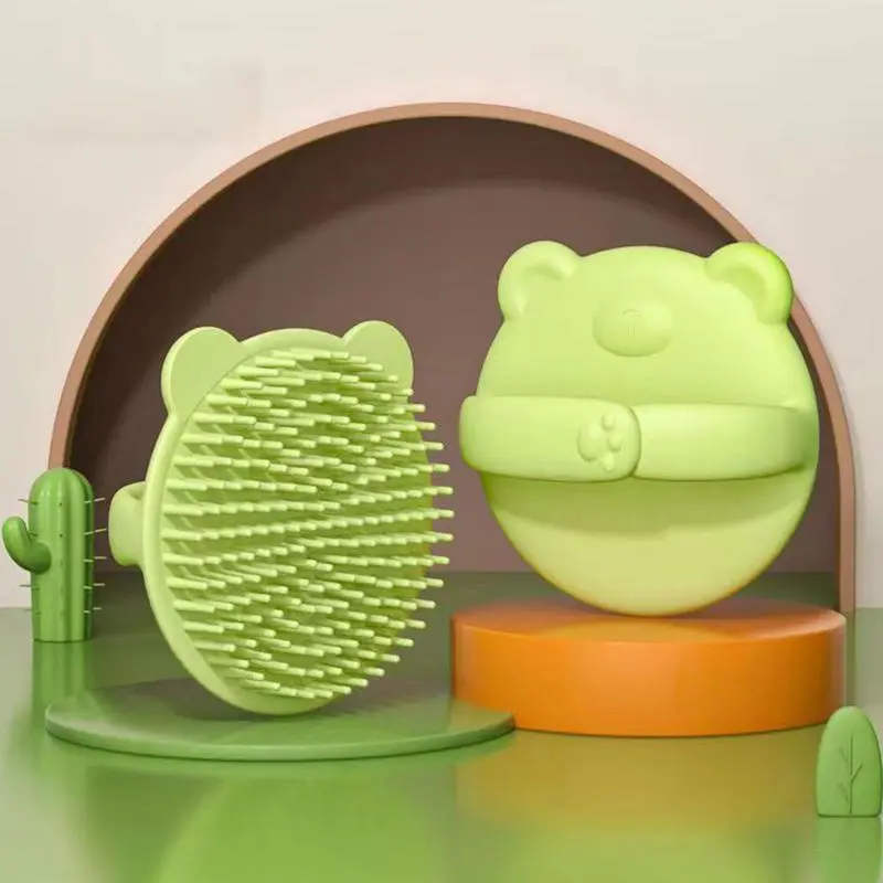 Bàn Chải Gội Đầu Bằng Silicon Mềm, Dành Cho Tắm Em Bé Và Trẻ Sơ Sinh, Máy Massage Da Đầu Cho Trẻ Em, Màu Trơn Thích Hợp Cho Bé Trai Và Bé Gái, Đồ Dùng Trẻ Em 3