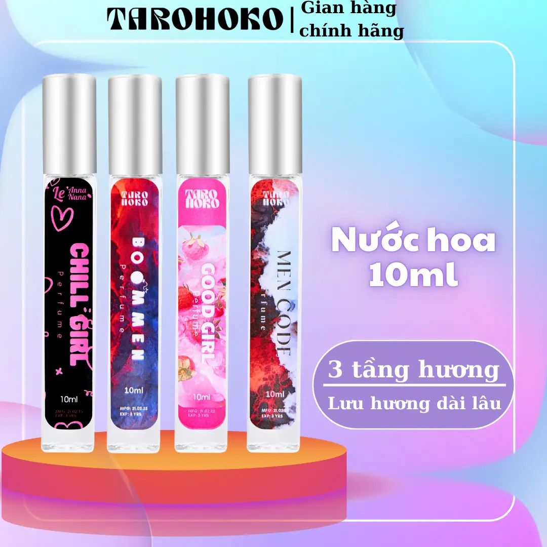 Nước hoa Unisex 10ml Nam Nữ - Lưu hương dài lâu - Tarohoko