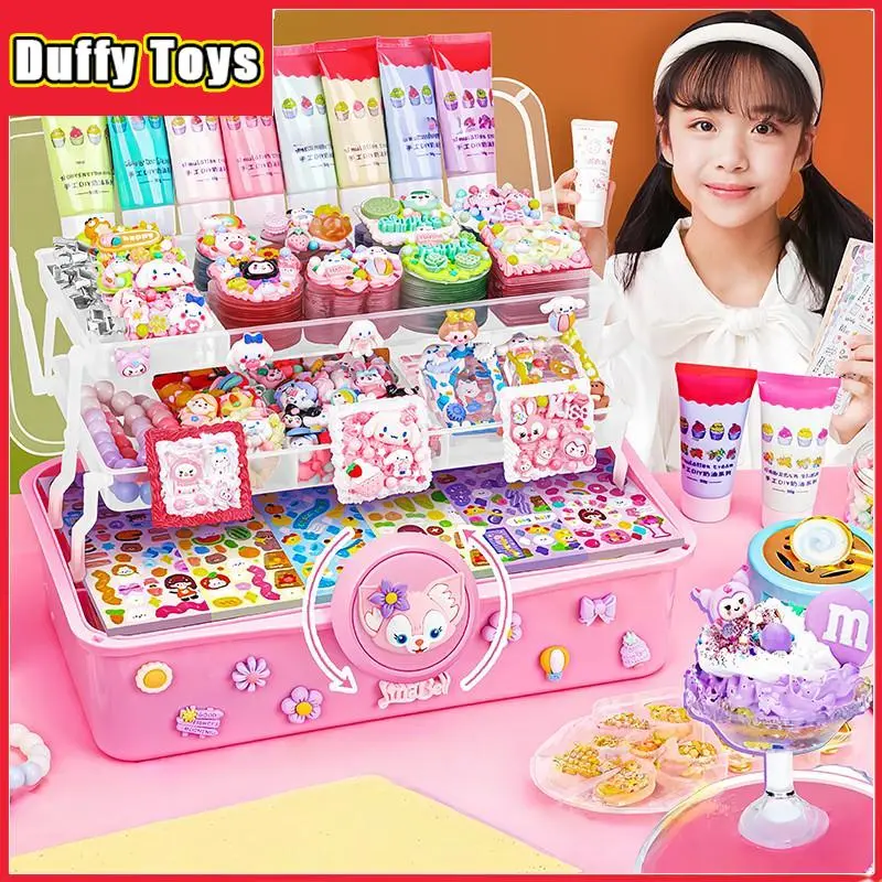 Duffy Toys DIY Gantungan Kunci Set Kuka Set Stiker Luca Kotak DIY Keychain Deco Cream Gum Mainan Anak Perempuan Hadiah Ulang Tahun Duffy Toys DIY Gantungan Kunci Set Kuka Set Stiker Luca Kotak DIY Keychain Deco Cream Gum Mainan Anak Perempuan Hadiah Ulang Tahun