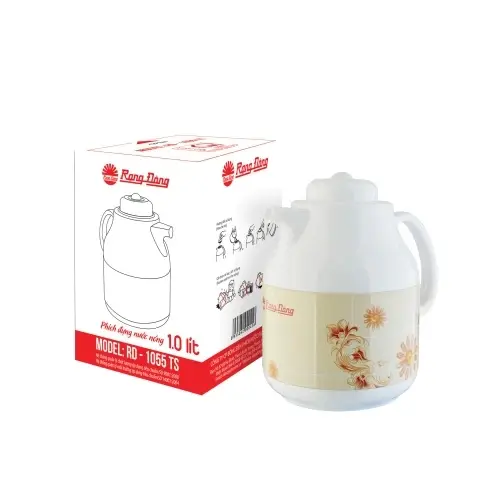Bình pha trà giữ nhiệt 1L RẠNG ĐÔNG 1055TS, Ruột thủy tinh cao cấp, Giữ nóng sau 12h và giữ lạnh sau 24h 3