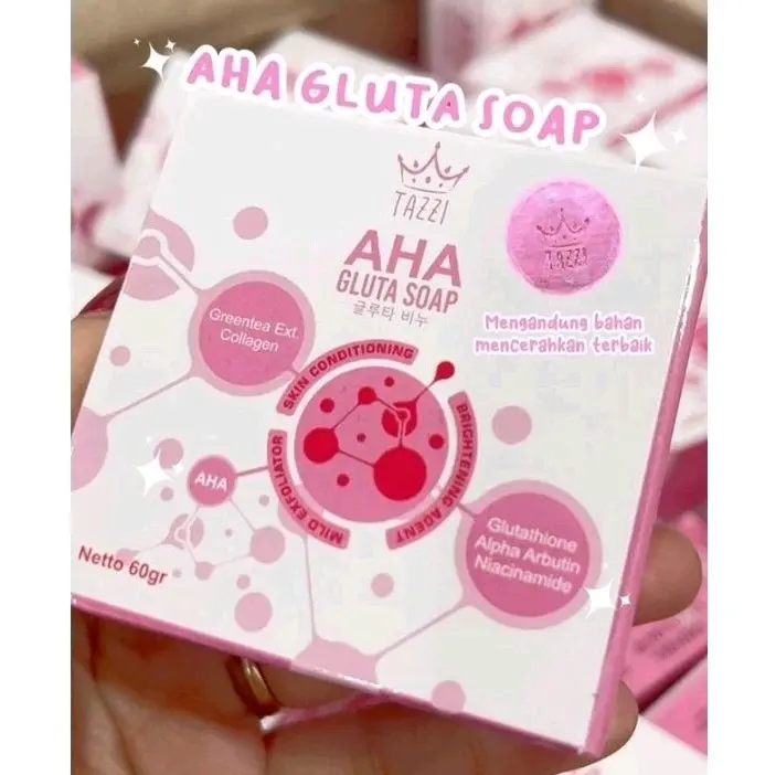 sabun gluta soap Aha tazzi sabun pemutih badan 1