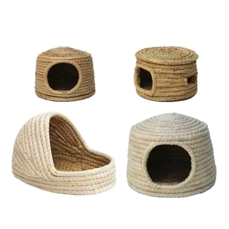 Straw Pet Nest Pure Natural Grass Nest, HighGrade HandWoven Grass Nest, Suitable for Bird, Squirrel, Rabbit