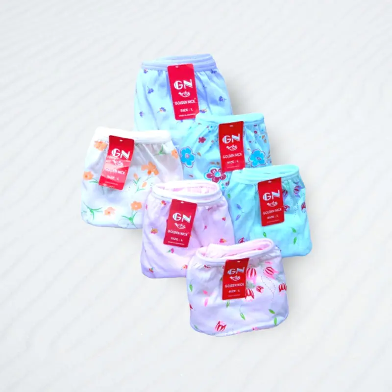 6pcs Celana Dalam Wanita Golden Nick 937s | Cd Wanita Bahan Katun Motif Isi 6Pcs 3
