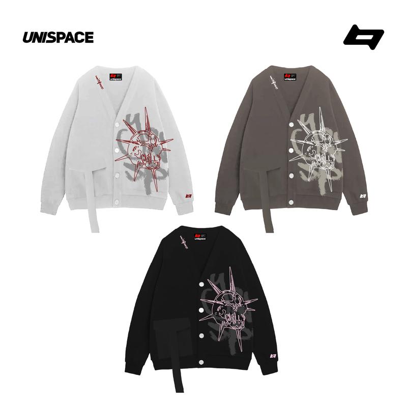 Áo cardigan By UniSpace Signature áo khoác unisex nam nữ nỉ ép Needy