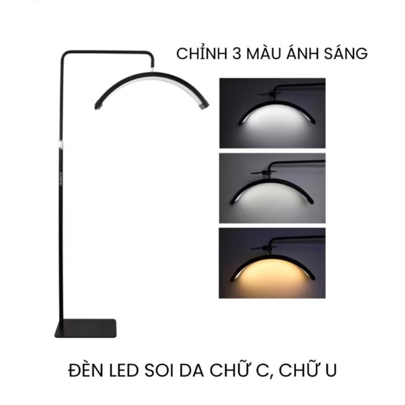 Đèn LED Bán Nguyệt, Đèn Cung Chuyên Dụng SPA, TMV Phun Xăm Nối Mi - Hàng Nhập Khẩu Cao Cấp Giá Sỉ | 3 Màu Điều Chỉnh Ánh Sáng đèn phun xăm gấp gọn