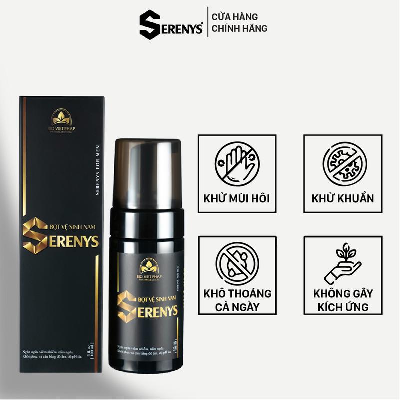 Bọt Vệ Sinh Nam Serenys 100ML - Làm Sạch, Khử Mùi, Chiết Xuất Thảo Dược Tự Nhiên 4