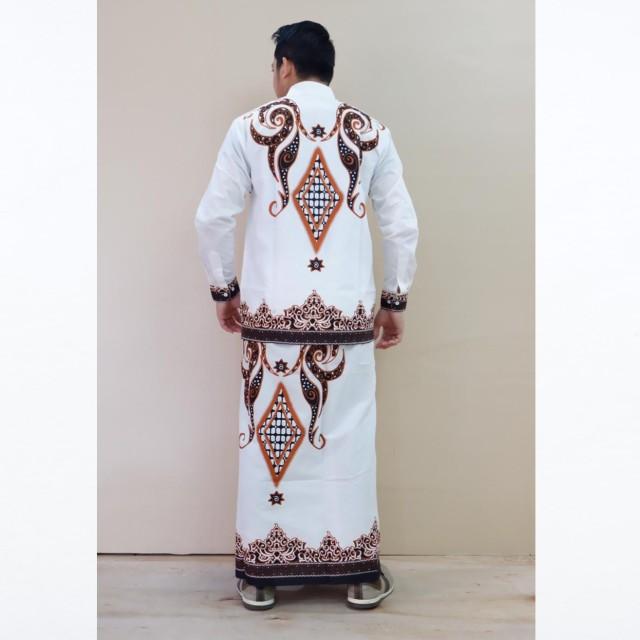Product Introduction of Baju kemeja koko setelan sarung batik solo full furing motif PERMATA PUTIH 8
