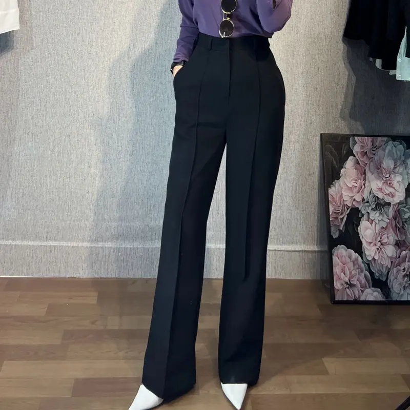 [QT01] Quần Tây Nữ Form Suông Lưng Cao - Suongg Store, có túi, ống 26 ( Chất vải mỗi màu khác nhau) Women Pants 1