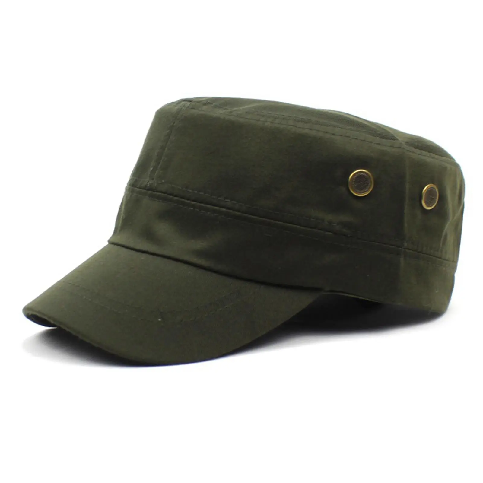 Men Army Hat Baseball Cap Military Breathable Combat Fishing Two Holes Flat Adjustable Cap Outdoor Casual Sport Sun Hat