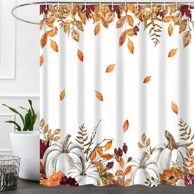 Cozy Fall Autumn on sale Shower Curtain