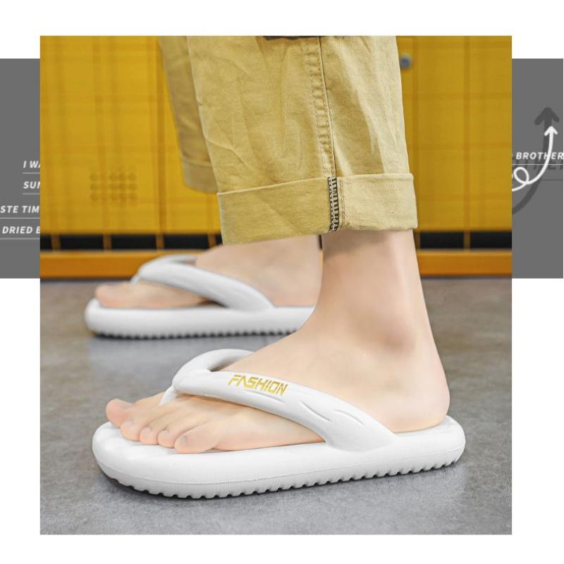 Product Introduction of Men Wear 2024 Hot Super Soft Thick Sole Anti-slip Anti-odor Lightweight Outdoor Home Clip-on Slippers 29