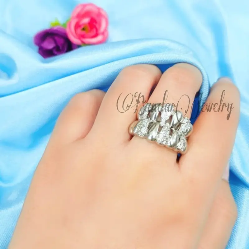 CINCIN PAGAR TETES PERMATA ZIRCON  ELEGAN SUPER MEWAH 0
