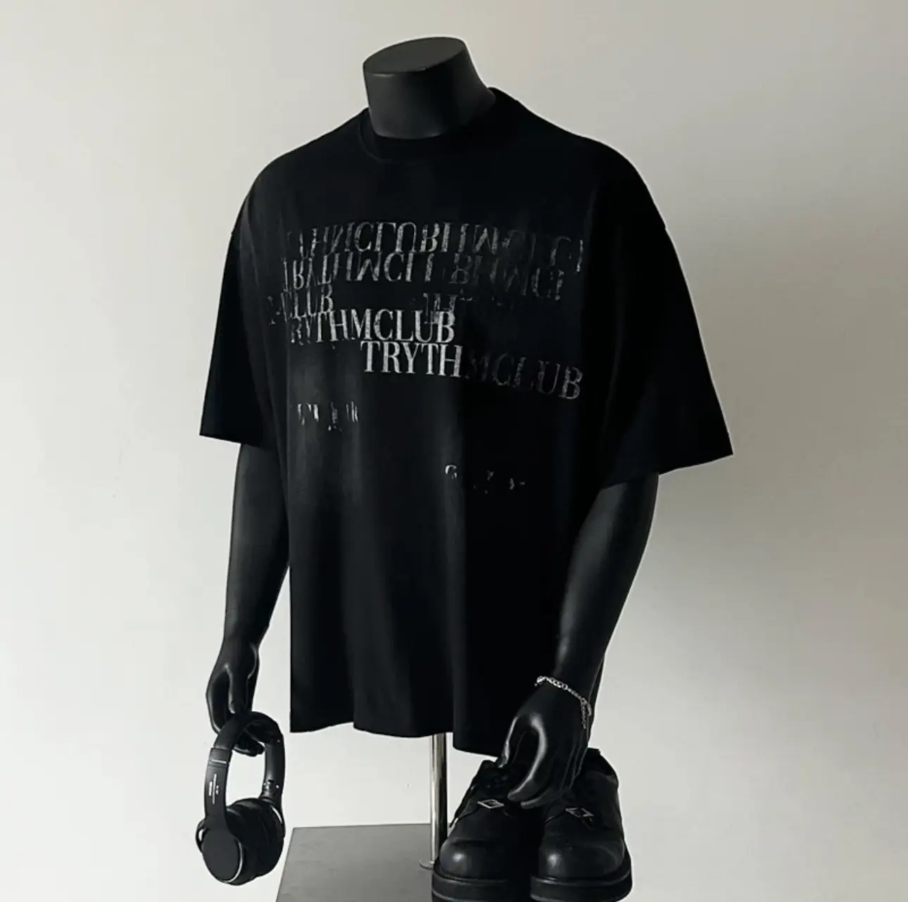 Áo thun Stee Cổ tròn in TRYTHCLUB Localbrand IBENXOPI Unisex Menwear Cotton