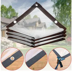 JKING Terpal Plastik Bening 0.1mm Anti Air 2x2m/3x2m/3x3m untuk Tanaman Teras Mobil & Penutup Gudang Kualitas Terbaik