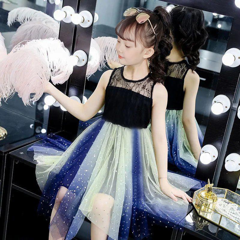 Product Introduction of 2025 Children's Spring and Summer New Dress Girls' Veil Dress Western Style Festival Cute Princess Children and Teens' Clothing Women's Pettiskirt 20