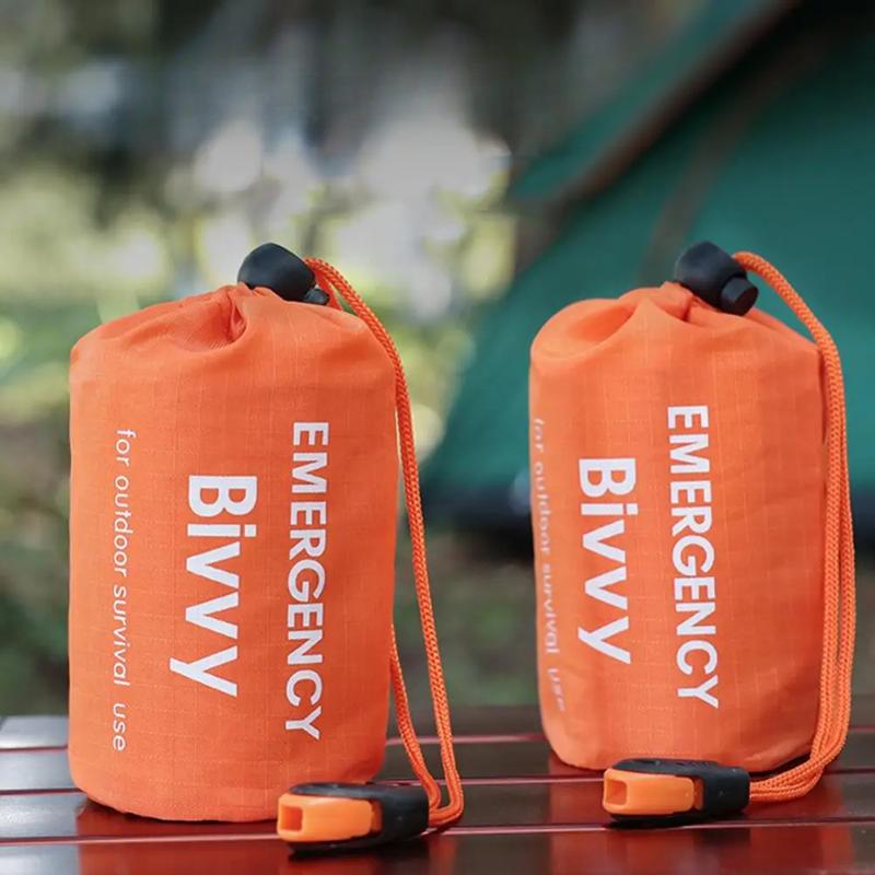 Outdoor Emergency Survival Sleeping Bag Thermal Blanket Mylar Waterproof Reusable Sack Portable Camping Hiking Emergency Gear 0