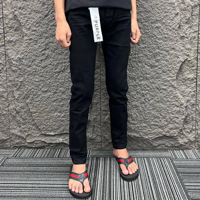 Quần jean nam purrpleee đen dập nhăn không rách Hót New  Menswear Pants