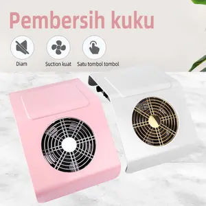 Nail Dust Collector Nail Dust Suction/ Dust Vacuum Cleaner for UV Gel Polishing Nail Manicures Suction /Nail Art Set Lengkap /Alat Mesin Sedot Debu Kuku Kutek Nail Dust Collector Untuk merah tangan