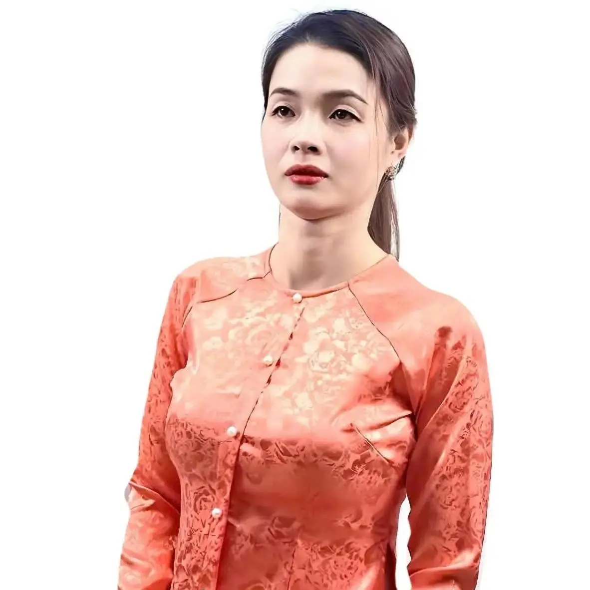 SÉT ÁO LẺ, QUẦN LẺ,BÀ BA TRUYỀN THỐNG , QUẦN PLANTIN ỐNGNG SUÔNG ,QUẦN BẢN LƯNG PHÍA SAU MÁT MỊN, DUYÊN DÁNG PHONG CÁCH HIỆN ĐẠI ,MẪU MỚI NHẤT , TẶNG KÈM 1 CỘT TÓC XINH Nữ Women Áo Top trang phục dân tộc kinh áo  bà Kem Sen
