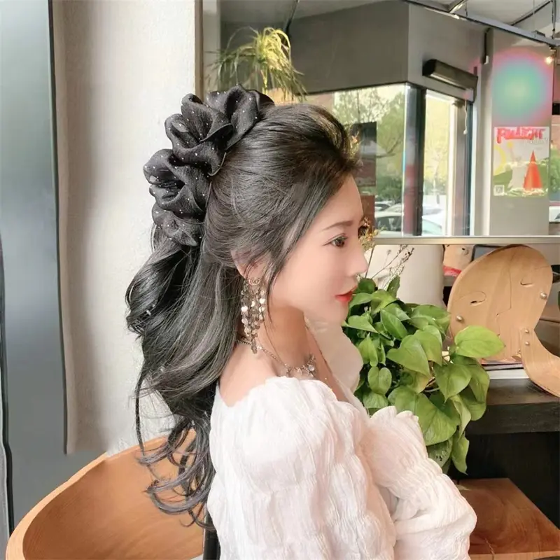 Kẹp Tóc Bướm, Ngọt Ngào Và Thanh Lịch, Phong Cách Ab, Cỡ Lớn, Dành Cho Phụ Nữ Và Trẻ Em Gái, Kẹp Cá Mập, Phụ Kiện Đội Đầu 3