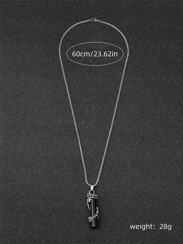 Vintage Dragon Artificial Crystal Pendant Necklace for Women for Gift, Random Pattern Clavicle Chain Necklace, Trendy Accessories for Party and Daily Life, Valentine's Day, Gift 1