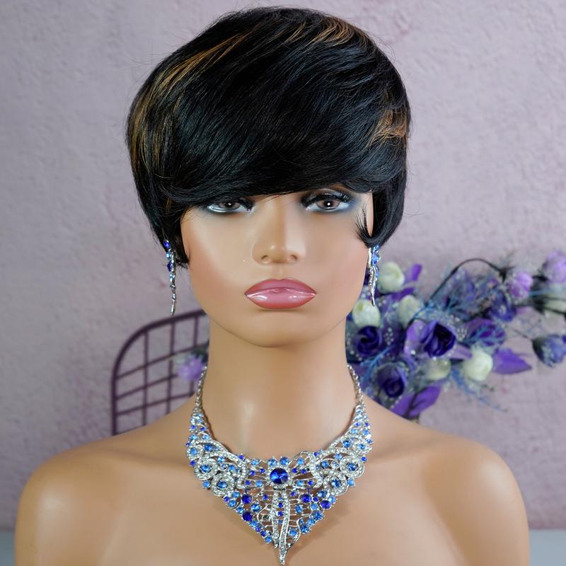 Product Introduction of Wholesale Brazilian 100% Human Hair Machine Made Bob Wigs  Pixie Cut Wig Human Hair Short Pixie Wigs for Black Women 10