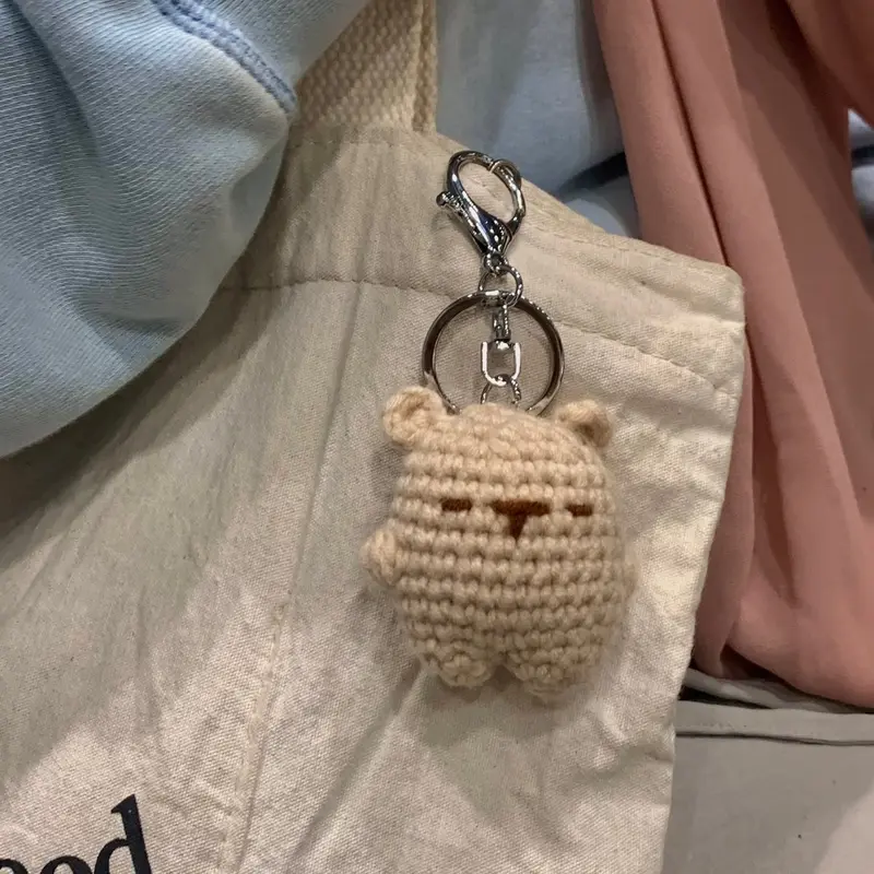 Bear crochet keychain / Gantungan kunci beruang rajut Couple 7